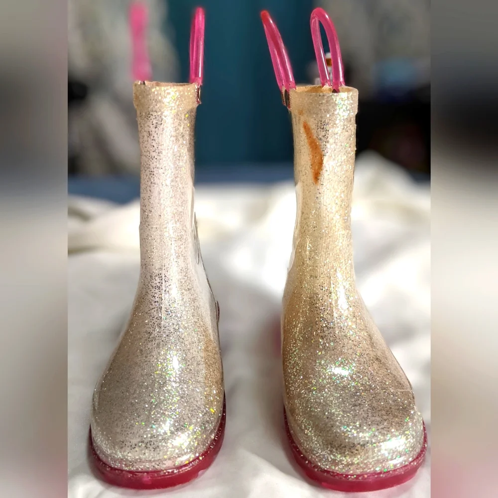 Member's Mark Girls Glitter Rain Boots